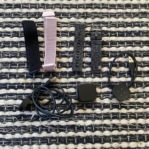 🌿FitBit Sense FB512 Built In GPA Stress Tracking Watch + Bands READ